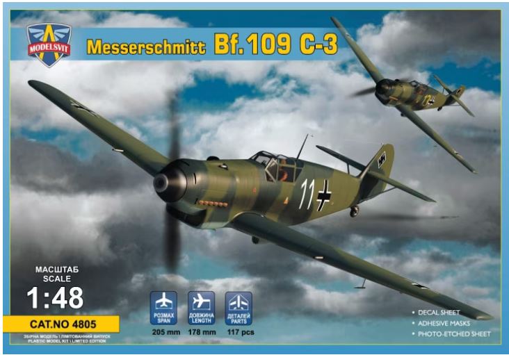 ModelSvit 4805 1/48 Messerschmitt Bf 109C-3