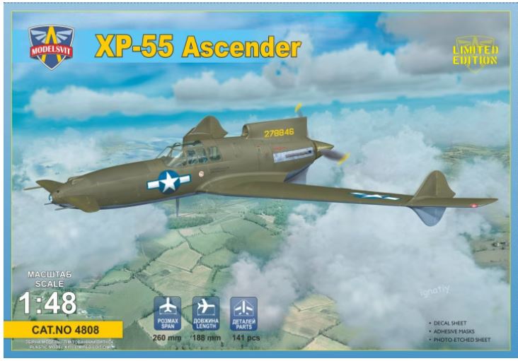 ModelSvit 4808 1/48 XP-55 Ascender