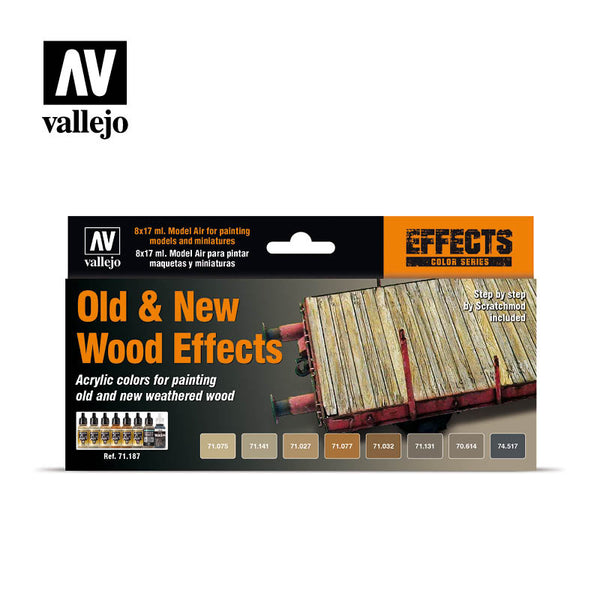 Vallejo 71.187 Effects Color Series: Old & New Wood Effects