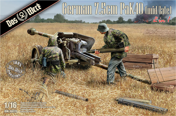 *** PREORDER - NOT IN STOCK DAS WERK 1/16 16020 GERMAN PAK 40 ANTI TANK GUN NOT IN STOCK  PRE-ORDER***