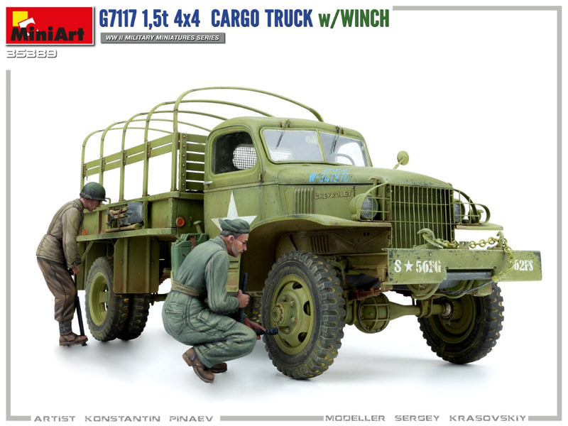 MiniArt 35389 1/35 G7117 1,5T 4×4 Cargo Truck with Winch