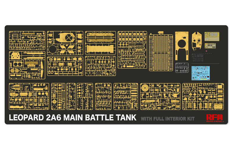 Rye Field Model 5066 1/35 Leopard 2A6 Main Battle Tank w/full interior