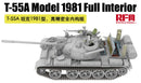 Rye Field Model 5155 1/35 T-55A Model 1981 Full Interior w/workable tracks
