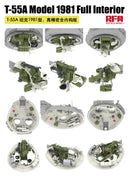 Rye Field Model 5155 1/35 T-55A Model 1981 Full Interior w/workable tracks
