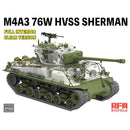 Rye Field Model 5162 1/35 M4A3 76W HVSS Sherman late full interior CLEAR VERSION