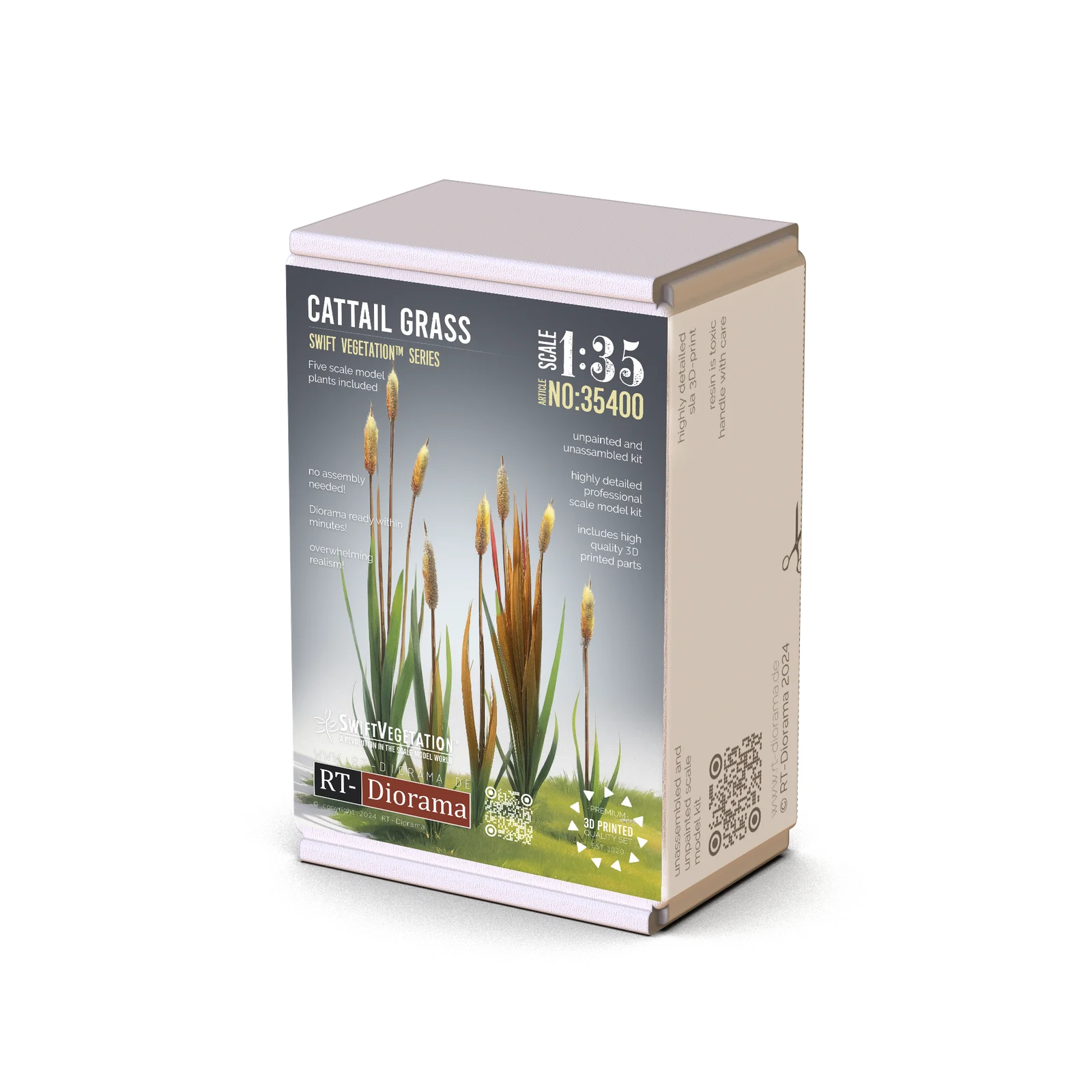 RT DIORAMA 35400 1/35 Cattail Grass (Swift Vegetation) - 3D printed fo