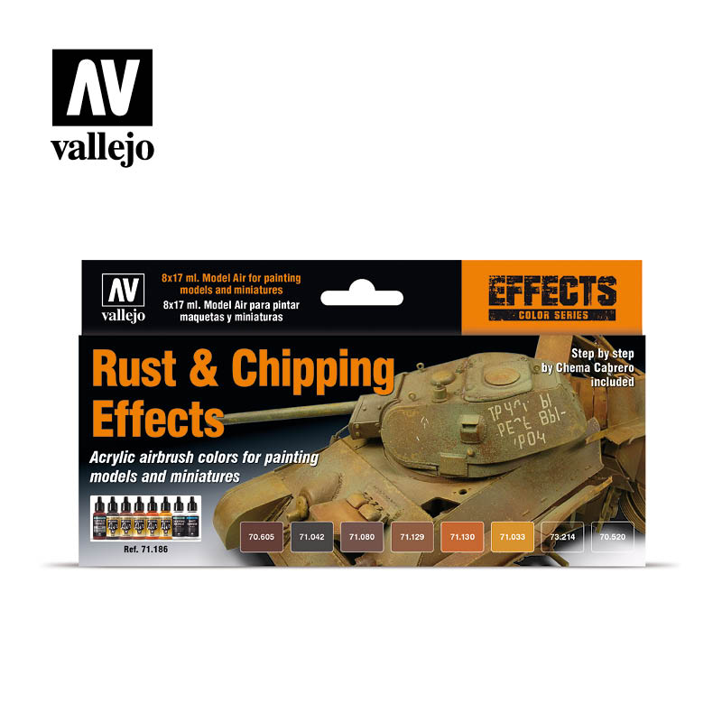 Vallejo 71.186 Effects Color Series: Rust & Chipping Effects