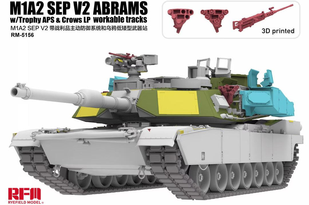 Rye Field Model 5156 1/35 M1A2 SEP V2 ABRAMS w/Trophy APS & Crows LP/w