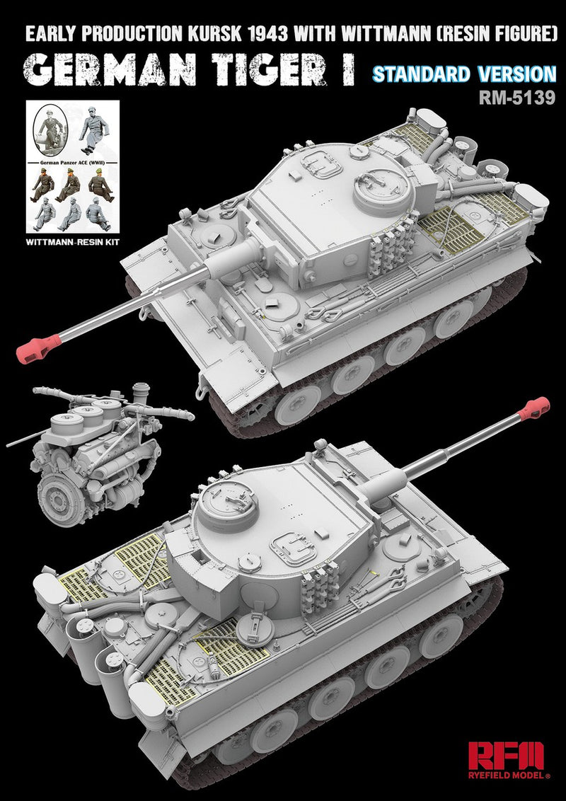 Rye Field Model 5139 1/35 Tiger I early "Kursk 1943" w/ Wittman (STANDARD VERSION)