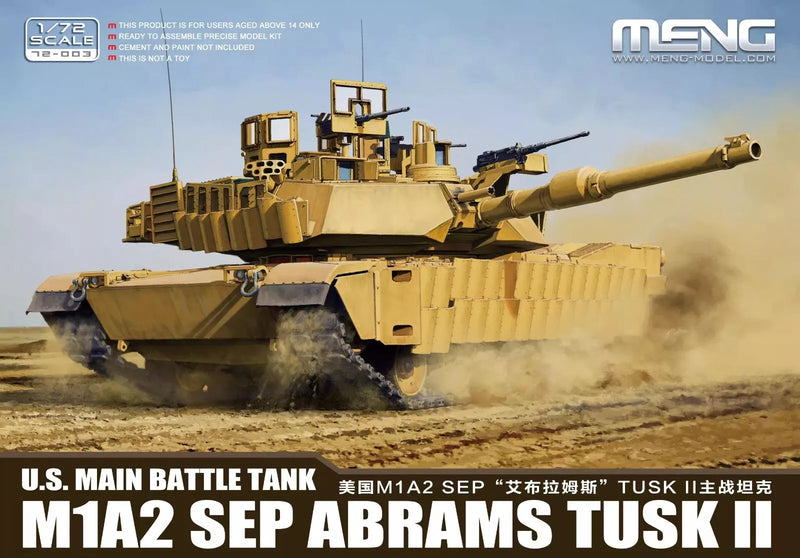 Meng 72-003  1/72 U.S. Main Battle Tank M1A2 SEP Abrams TUSK II