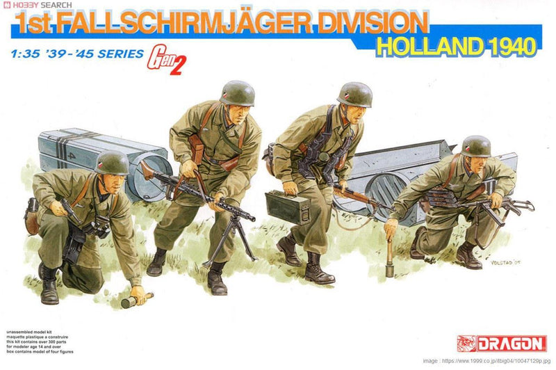 Dragon 6276 1/35 German 1st Fallschirmjager Division Holland 1940