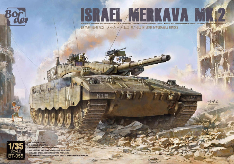Border Model BT055 1/35 Merkava Mk.2 w/ Full Interior & Workable Tracks