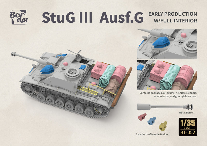 Border Model BT052 1/35 StuG III Ausf. G Early Production w/ Full Interior
