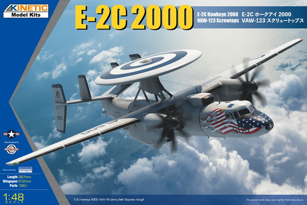 Kinetic 48135 1/48 E-2C Hawkeye 2000