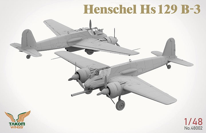 TAKOM 48002 1/48 Henschel Hs 129 B-3 with INTERIOR