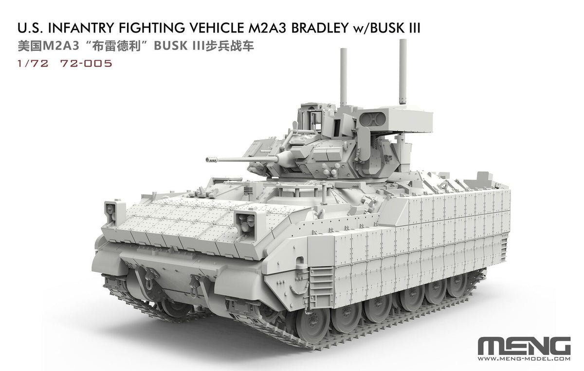 Meng 72-005 1/72 U.S. INFANTRY FIGHTING VEHICLE M2A3 Bradley w/ BUSK I