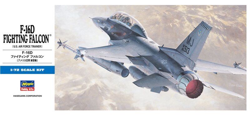 Hasegawa 00445 1/72 U.S.A.F F-16D Fighting Falcon
