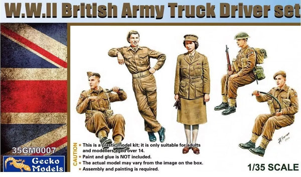 Gecko Models 35GM0007 1/35 WW II British Army Truck Driver Set