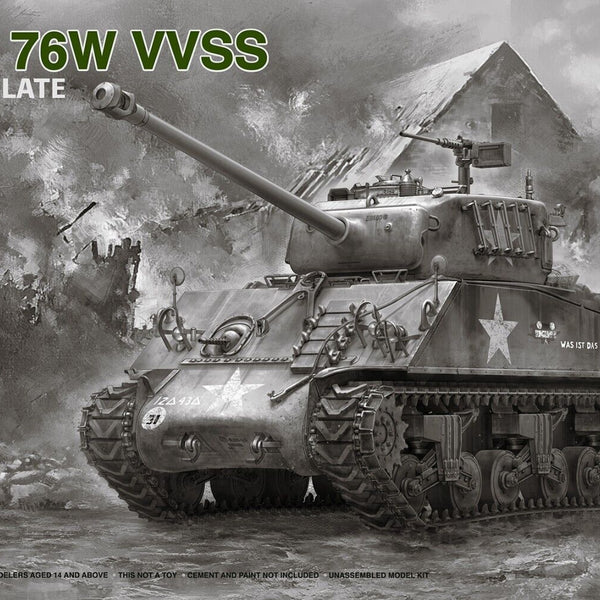 Rye Field Model 5135 1/35 M4A3 76W VVSS Sherman Late w/Full Interior