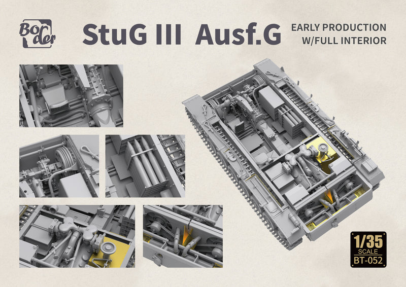 Border Model BT052 1/35 StuG III Ausf. G Early Production w/ Full Interior