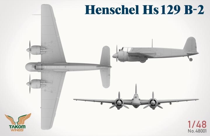 TAKOM 48001 1/48 Henschel Hs 129 B-2 with INTERIOR