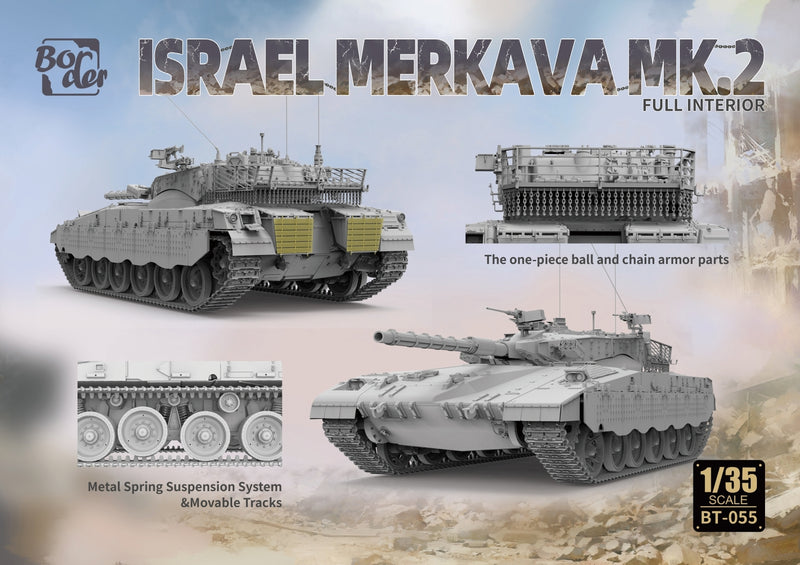 Border Model BT055 1/35 Merkava Mk.2 w/ Full Interior & Workable Tracks