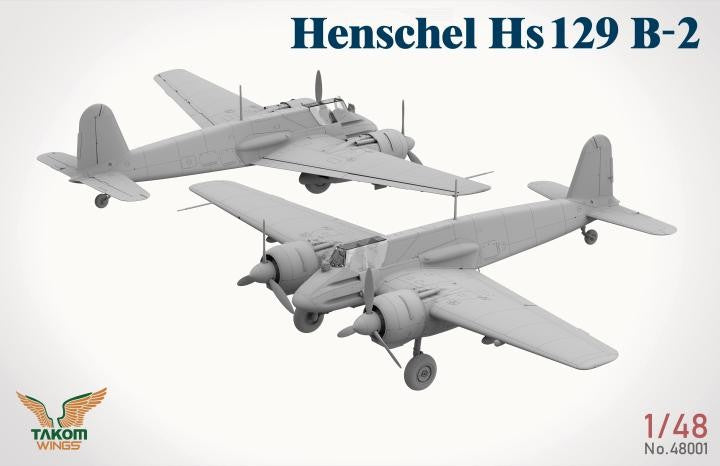 TAKOM 48001 1/48 Henschel Hs 129 B-2 with INTERIOR