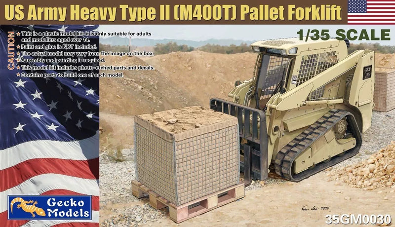 Gecko Models 35GM0030 1/35 US Army Heavy Type II (M400T) Pallet Forklifts