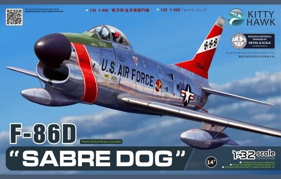 Kitty Hawk 32007 1/32 F-86D Sabre Dog USAF Fighter