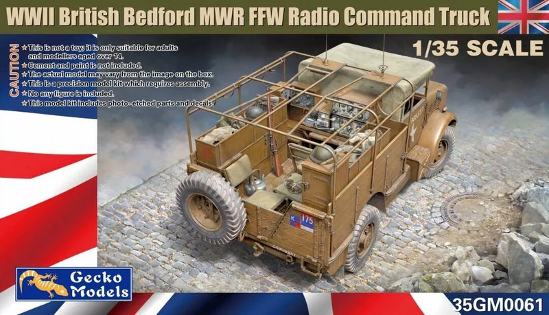 Gecko Models 35GM0061 1/35 British Bedford MWR FFW Radio Command Truck