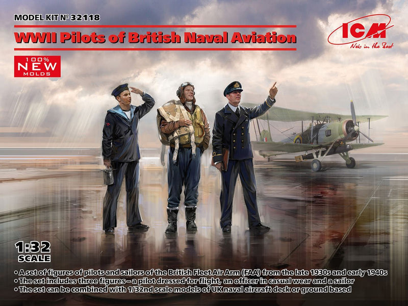 ICM 32118 1/32 WWII Pilots of British Naval Aviation (100% new molds), Figure