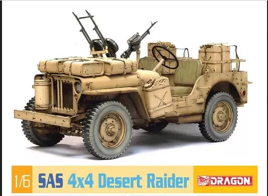 Dragon 75038 1/6  SAS 1/4 Ton 4x4 Truck Desert Raider