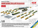 ICM 48407 1/48 WWII British Aircraft Armament (100% new molds), Equipment