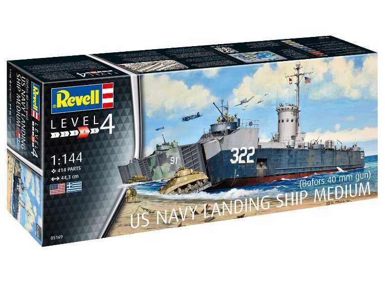 Revell 5169 1/144 US Navy Landing Ship Medium (Bofors 40mm)