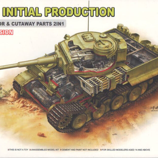 Rye Field Model 5131 1/35 Tiger I Initial with Full Interior & Cutaway