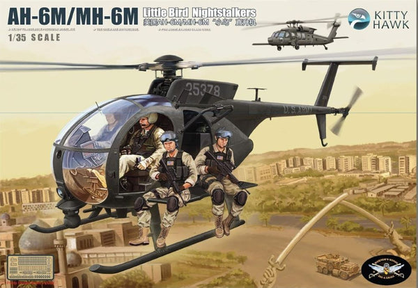 Kitty Hawk 50002 1/35 H-6M/MH-6M Little Bird NightStalker + Figures
