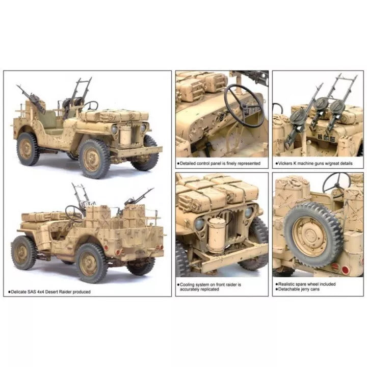 Dragon 75038 1/6  SAS 1/4 Ton 4x4 Truck Desert Raider