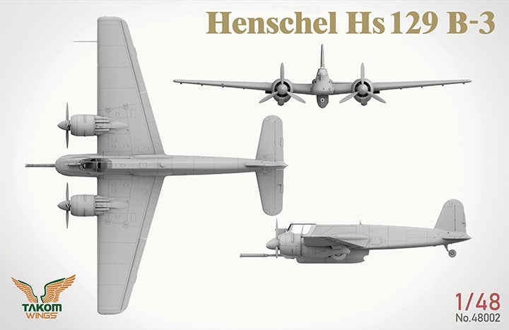 TAKOM 48002 1/48 Henschel Hs 129 B-3 with INTERIOR