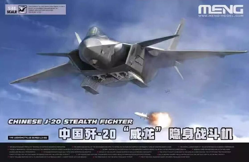Meng LS002 1/48 Chinese Stealth Fighter J-20