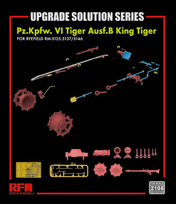 Rye Field Model 2105 1/35  Upgrade set for Kingtiger for RM5125/5137/5146