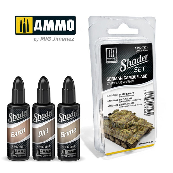 AMMO by Mig 7323 SHADER Set German Camouflage Colors