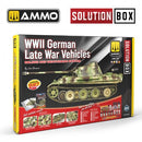 AMMO by Mig 7729 SOLUTION BOX 23 – WWII German Late War Vehicles. Colors and Weathering System