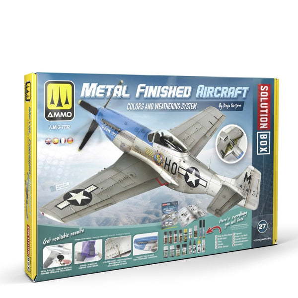 AMMO by Mig 7732 SOLUTION BOX 27 – How to Paint Metal Finished Aircraft