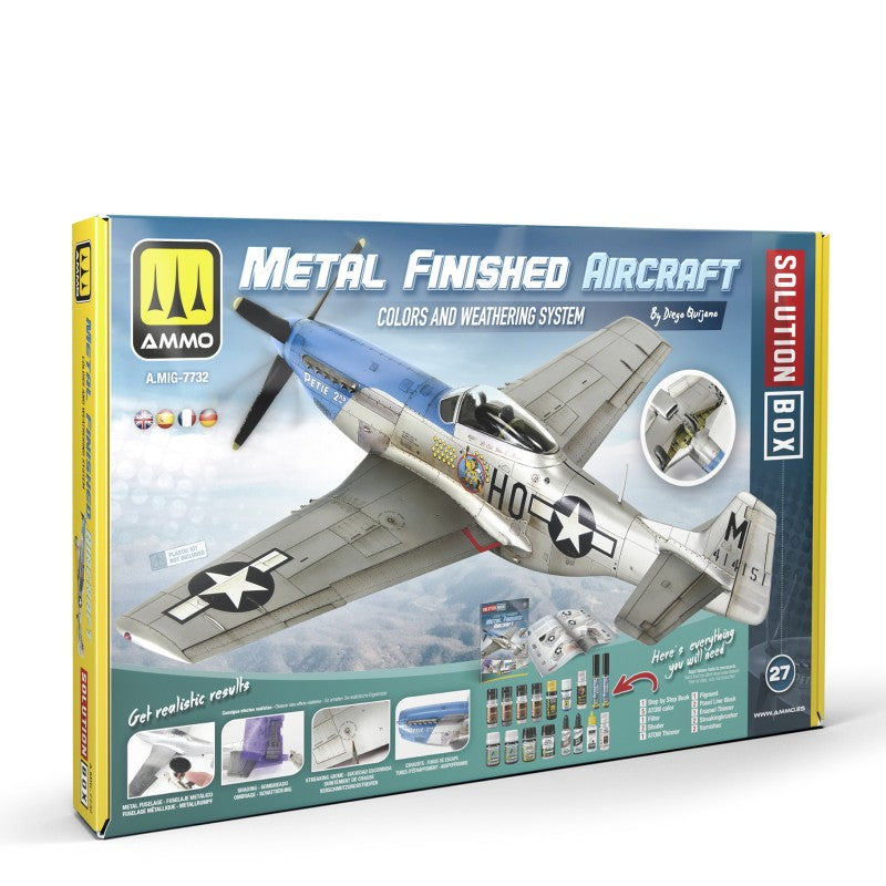 AMMO by Mig 7732 SOLUTION BOX 27 – How to Paint Metal Finished Aircraft