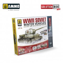 AMMO by Mig 7903 Solution Box MINI #20 - How to paint WWII Soviet Winter Vehicles