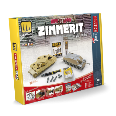 AMMO by Mig 7906 Solution Box  - Solution Box Mini - How to apply ZIMMERIT on Your Models