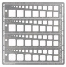 Tamiya 74156 Modeling Template (Square/1-10Mm)