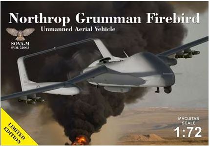 SOVA-M 72003 1/72 Northrop Grumman Firebird Unmanned Aerial Vehicle