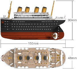 Suyata  SL002  Titanic Port Scene & Airship