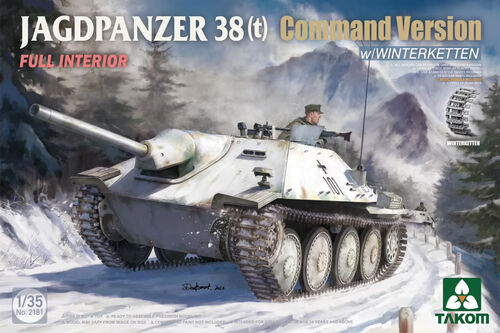 Takom 2181 1/35 Jagdpanzer 38(t) Command w/Winterketten and full interior